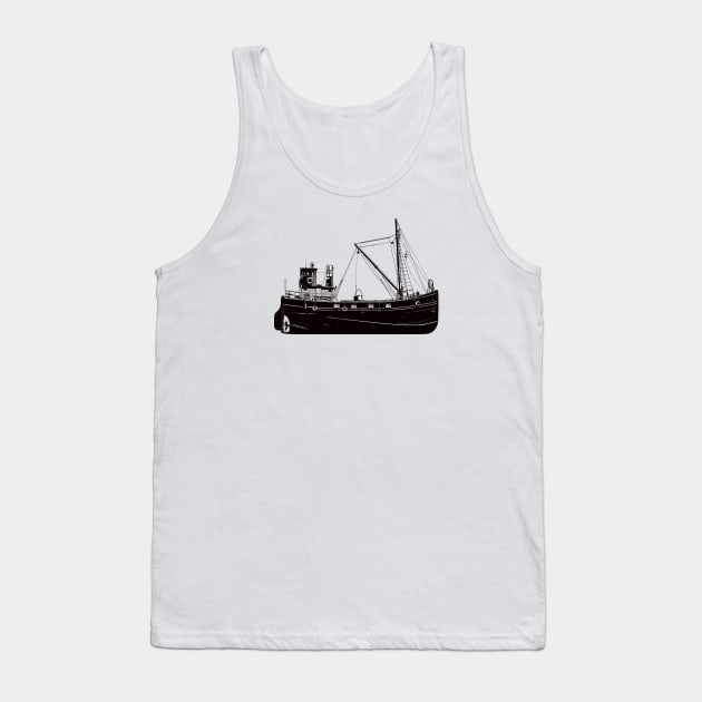 Drawing of an old steamboat Tank Top by StefanAlfonso